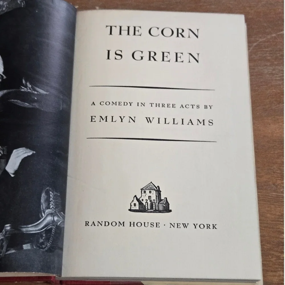Random House The Corn Is Green Play Emlyn Williams First Printing Hardcover Book